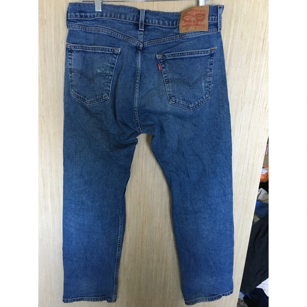 Levis 505 Regular Fit Straight Leg Jeans Mens